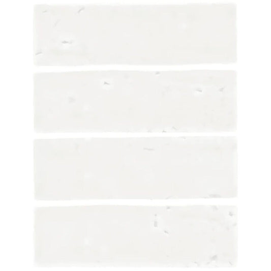 Nanda Tiles LAUREL CLAY PRIMA WHITE BLINK. main image