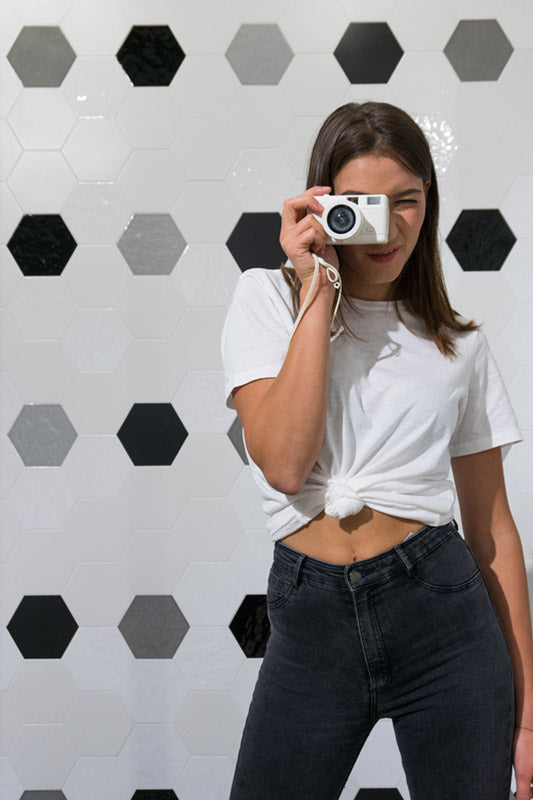 Matrix Porcelain Black Hexagon
